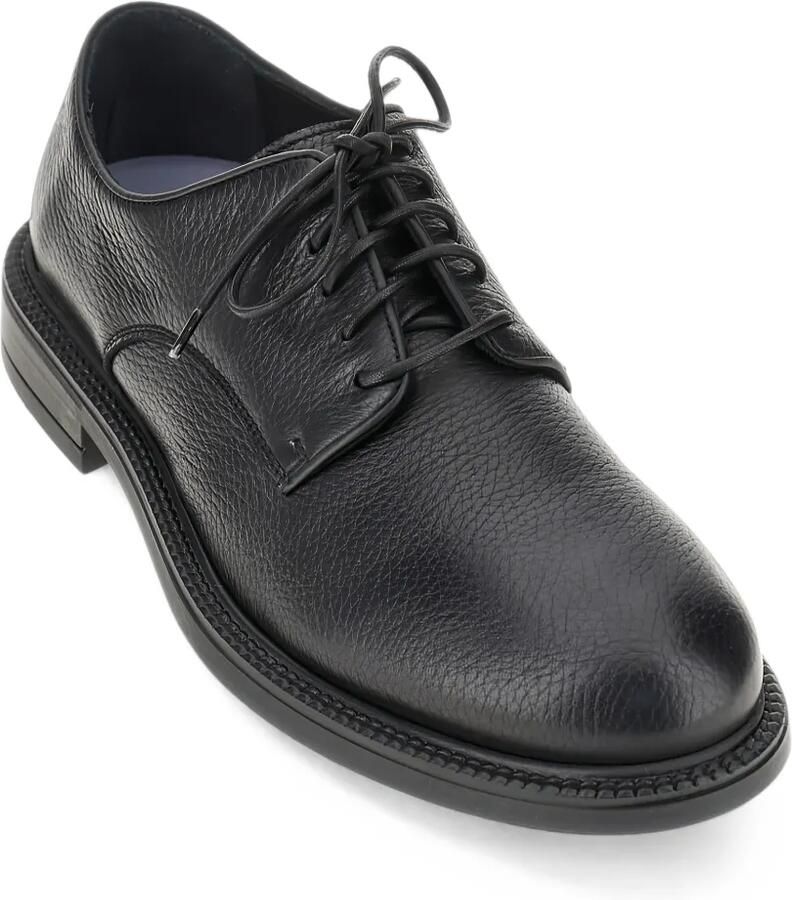 CALCE Derby schoenen van bewerkt leer Zwart - Foto 2