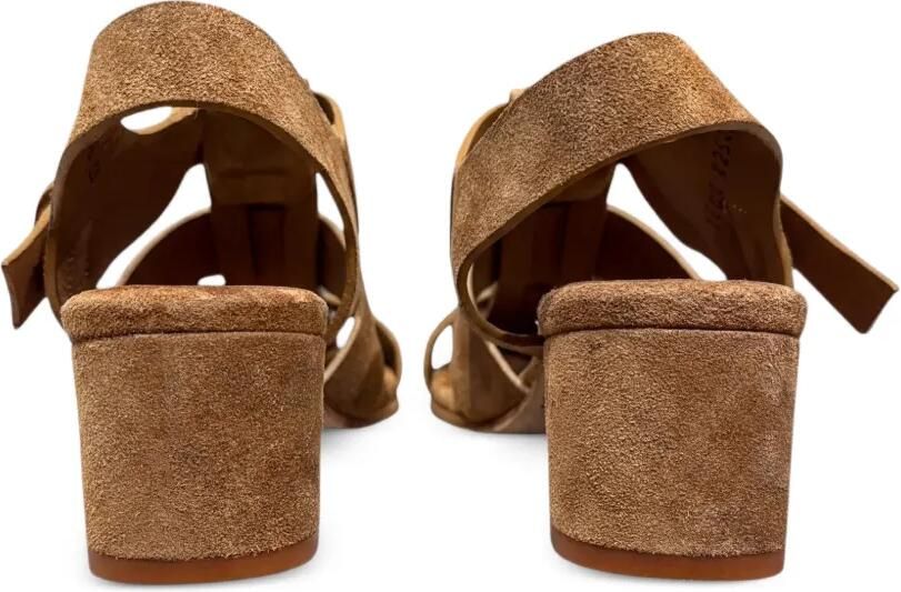 CALCE Leren sandalen met gesp Bruin - Foto 3