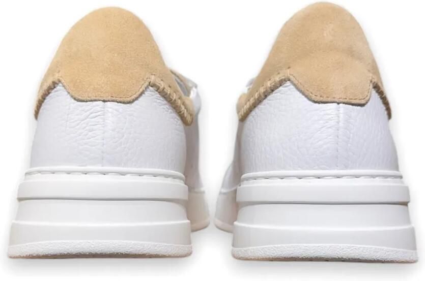 CALCE Leren sneakers met vlakken Wit - Foto 2