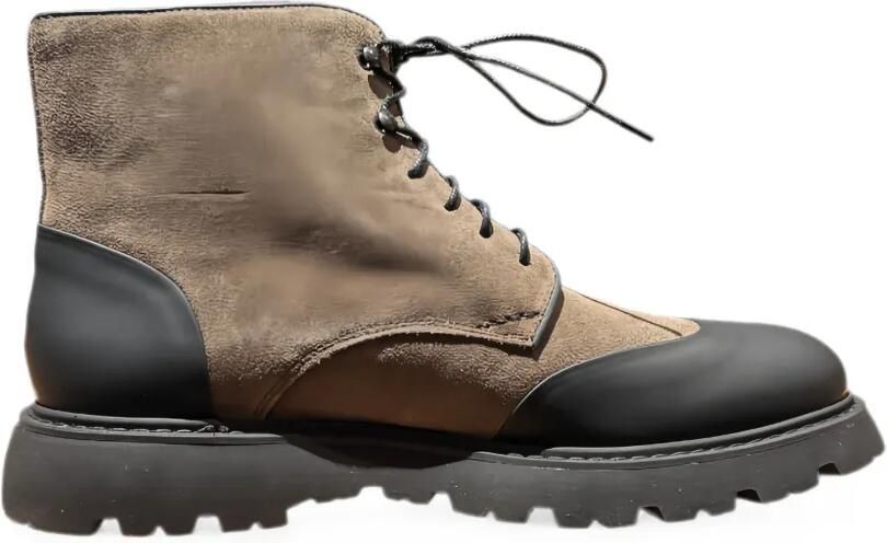 CALCE Sneakers met suède vlakken Beige