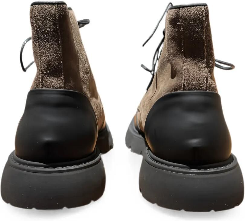 CALCE Sneakers met suède vlakken Beige - Foto 3