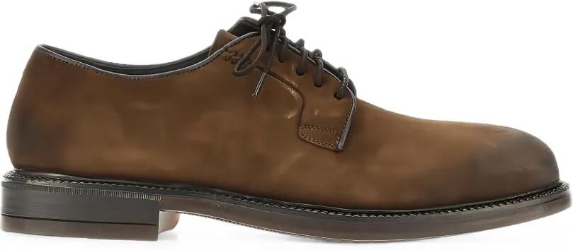 CALCE Stringate suède derby schoenen Bruin