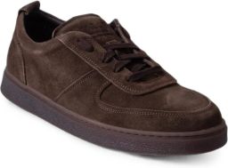 CALCE Suède low-top sneakers met vlakken Bruin