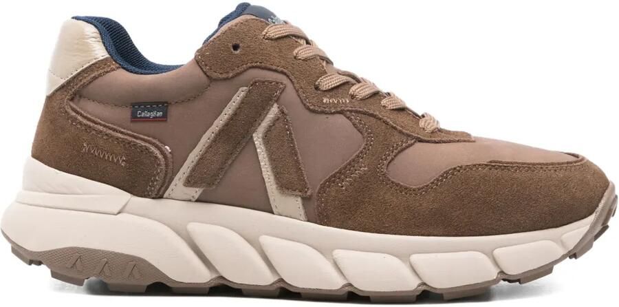Callaghan Leren sneakers Bruin