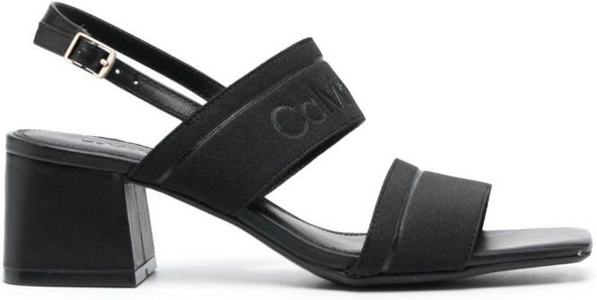 Calvin Klein Sandalen met blokhak Zwart