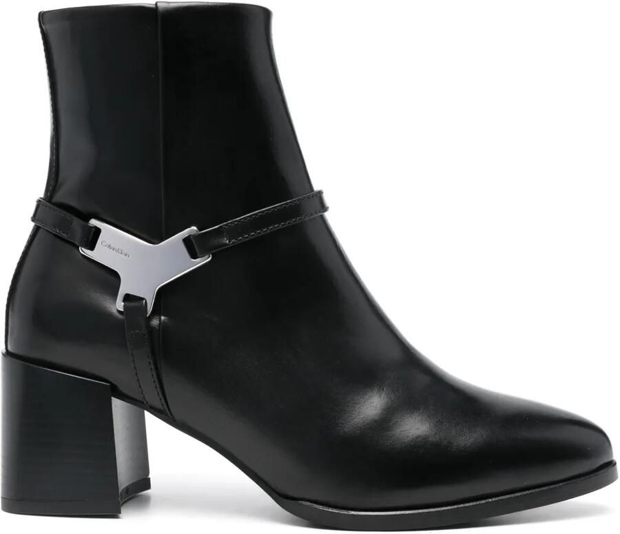 Calvin Klein 60 mm enkellaarzen Zwart