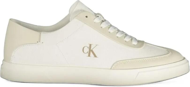 Calvin Klein Brooke logo-embroidered panelled sneakers Wit