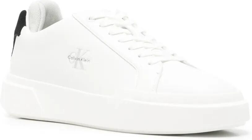 Calvin Klein Chunky Cupsole sneakers met vlakken en logo-print Wit - Foto 2