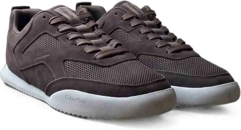 Calvin Klein CK KAYLA sneakers met mesh vlakken en logoprint Bruin - Foto 5
