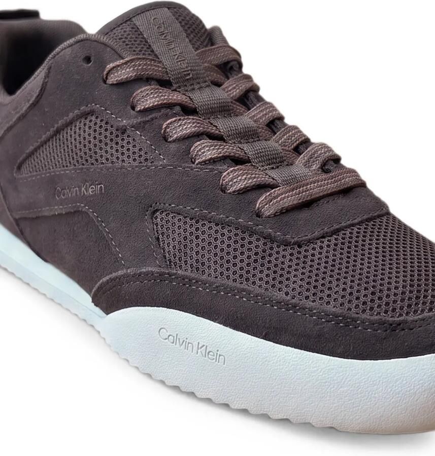 Calvin Klein CK KAYLA sneakers met mesh vlakken en logoprint Bruin - Foto 2