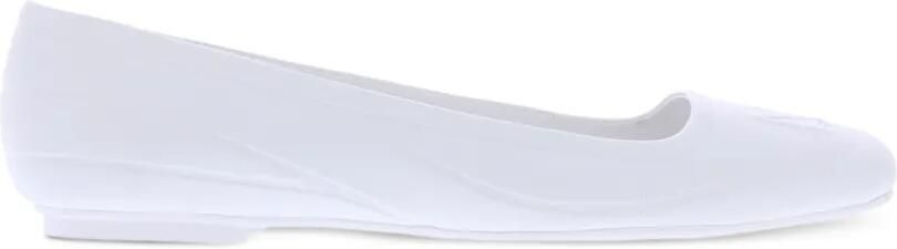Calvin Klein Eboni 2 leren ballerina's Wit