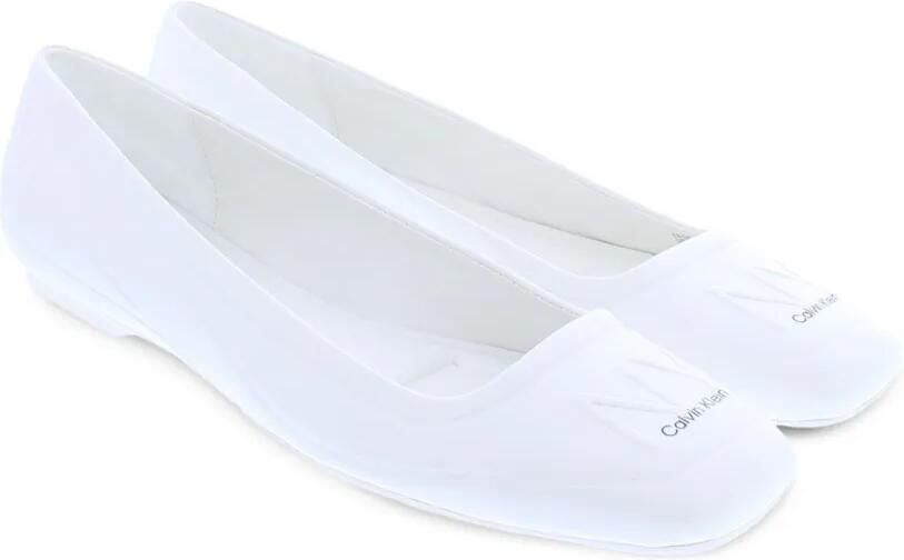 Calvin Klein Eboni 2 leren ballerina's Wit - Foto 2