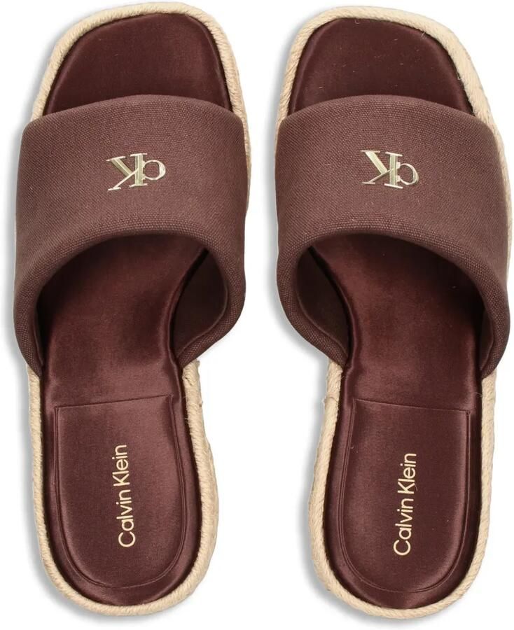 Calvin Klein Espadrilles met logoplakkaat Bruin - Foto 2