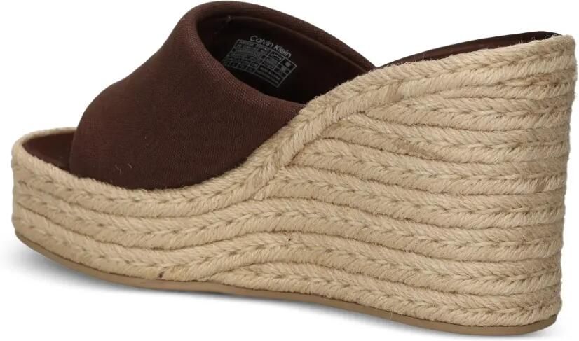 Calvin Klein Espadrilles met logoplakkaat Bruin - Foto 3