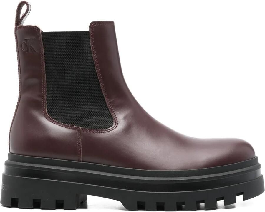 Calvin Klein Jeans Chelsea laarzen met chunky zool Bruin