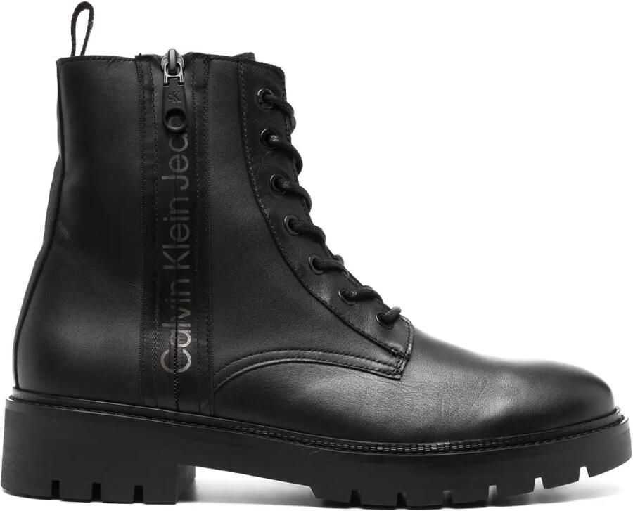 Calvin Klein Jeans Combat boots met rits Zwart
