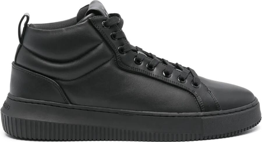 Calvin Klein Jeans Leren sneakers Zwart