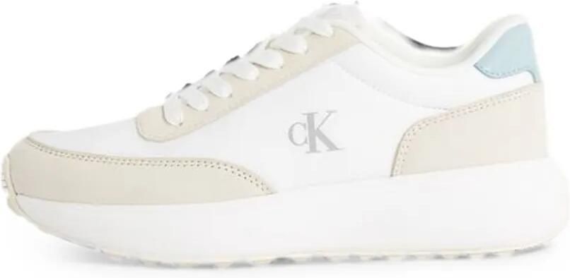 Calvin Klein Jeans Sneakers met logoprint en vlakken Wit - Foto 5