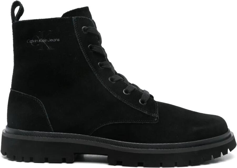 Calvin Klein Jeans Suède laarzen Zwart