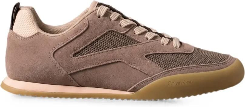Calvin Klein Kayla sneakers met mesh inzetstuk en vlakken Bruin