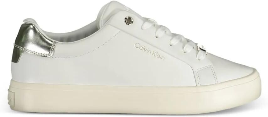 Calvin Klein Kaylee leren sneakers Wit