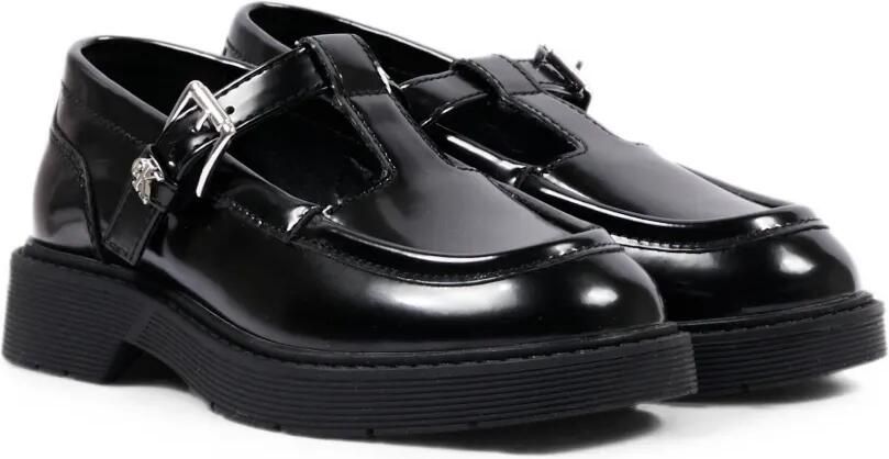 Calvin Klein Kids Leren Oxford schoenen met T-bandje Zwart - Foto 2