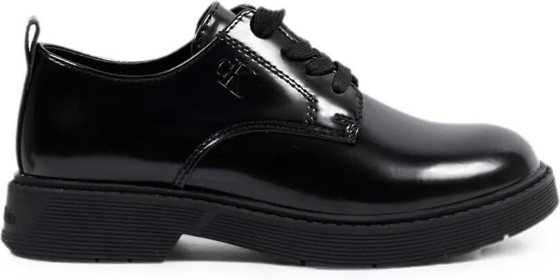 Calvin Klein Kids Leren Oxford veterschoenen Zwart