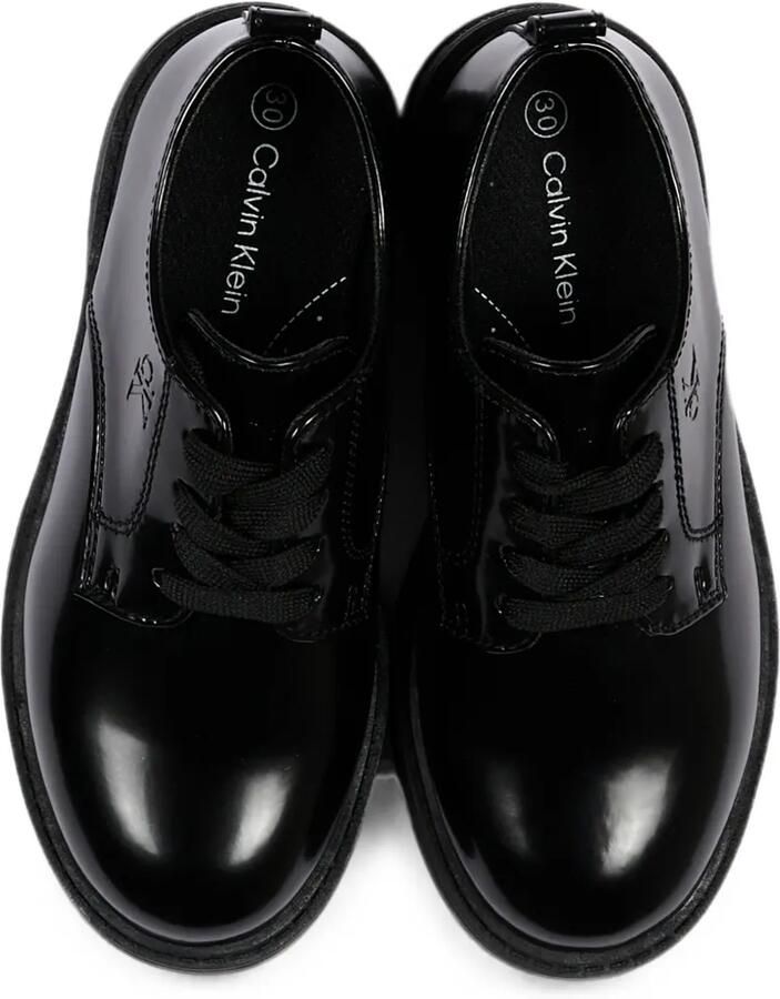 Calvin Klein Kids Leren Oxford veterschoenen Zwart - Foto 4