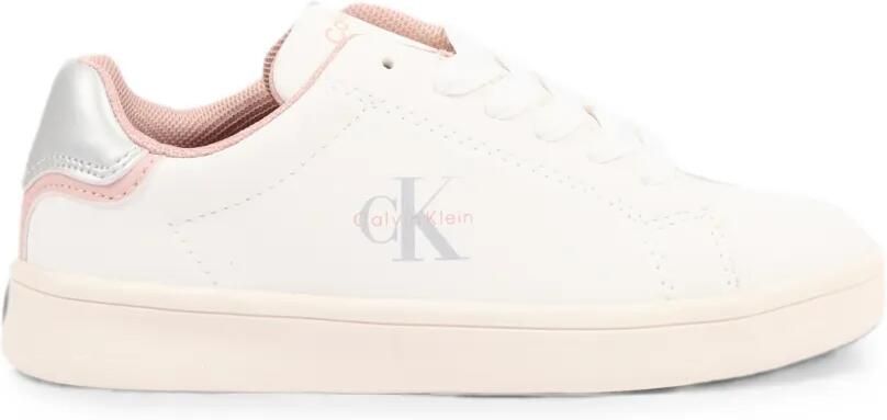 Calvin Klein Kids Leren sneakers met logoprint Wit - Foto 5