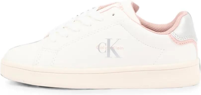 Calvin Klein Kids Leren sneakers met logoprint Wit - Foto 4