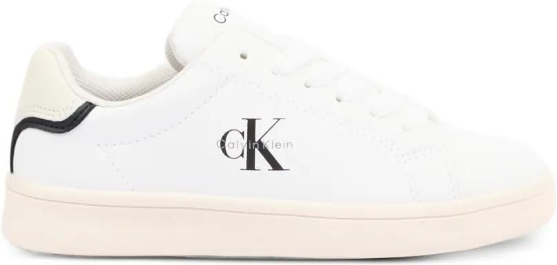 Calvin Klein Kids Leren sneakers met logoprint Wit - Foto 4