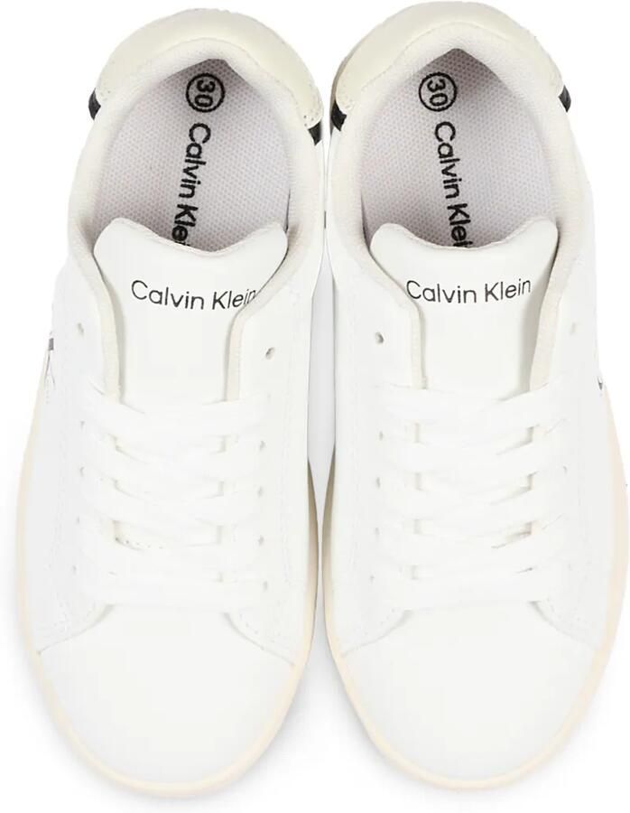 Calvin Klein Kids Leren sneakers met logoprint Wit - Foto 2