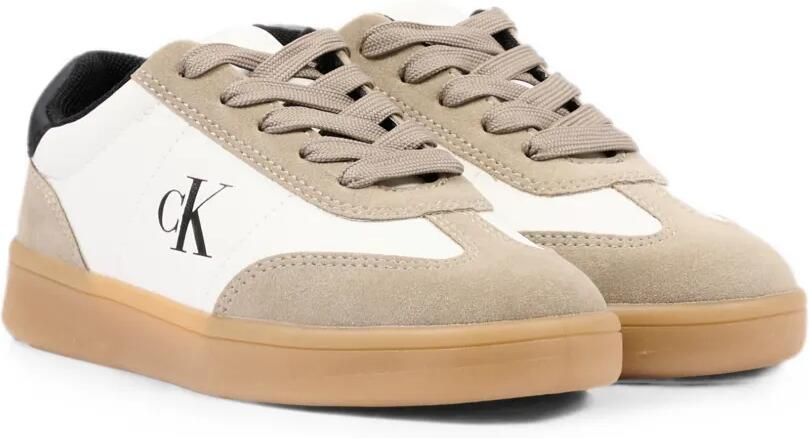 Calvin Klein Kids Leren sneakers met logoprint Wit - Foto 4