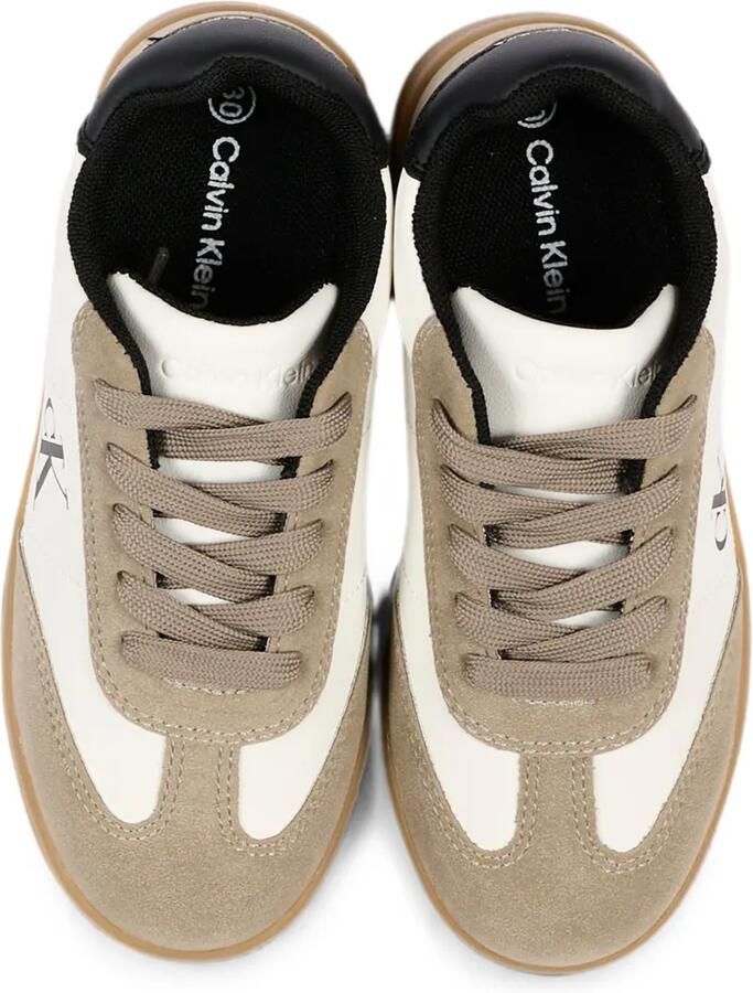 Calvin Klein Kids Leren sneakers met logoprint Wit - Foto 2