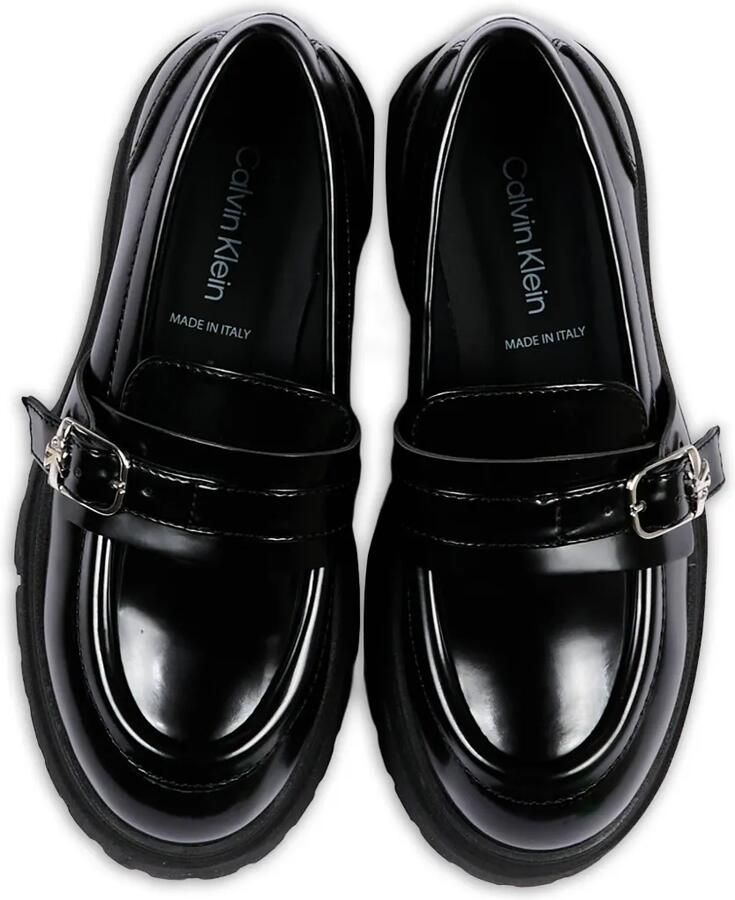 Calvin Klein Kids Loafers met gespsluiting en chunky zool Zwart - Foto 4