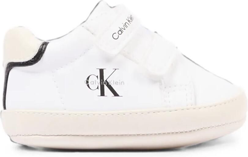 Calvin Klein Kids Low-top sneakers met klittenband en logo Wit