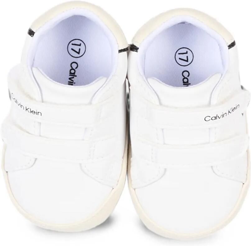 Calvin Klein Kids Low-top sneakers met klittenband en logo Wit - Foto 2