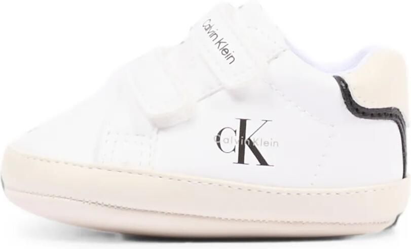 Calvin Klein Kids Low-top sneakers met klittenband en logo Wit - Foto 3