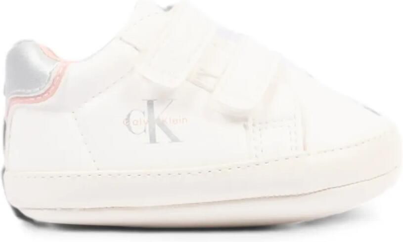 Calvin Klein Kids Low-top sneakers met logo-print en klittenband Wit - Foto 4