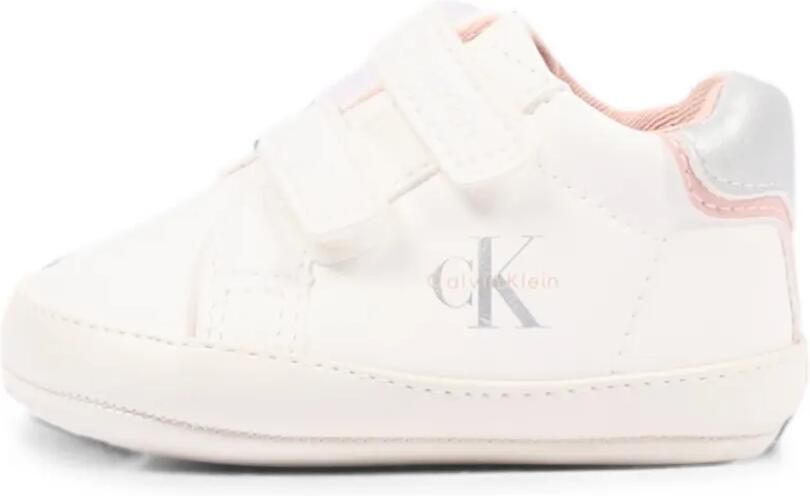 Calvin Klein Kids Low-top sneakers met logo-print en klittenband Wit - Foto 3