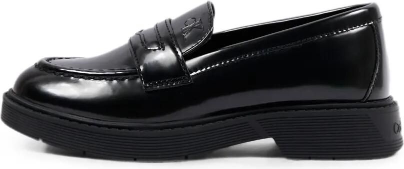 Calvin Klein Kids Penny loafers met logo-reliëf Zwart - Foto 4