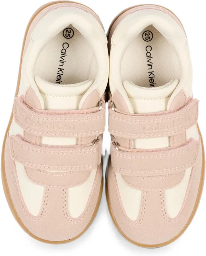 Calvin Klein Kids Sneakers met klittenband Wit