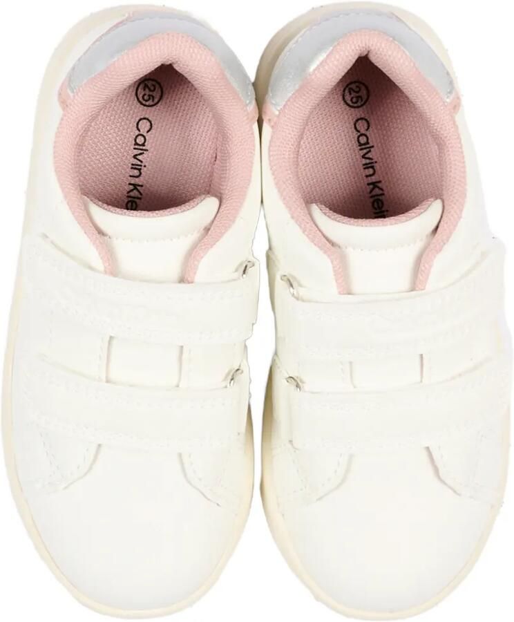 Calvin Klein Kids Sneakers met klittenband Wit - Foto 2