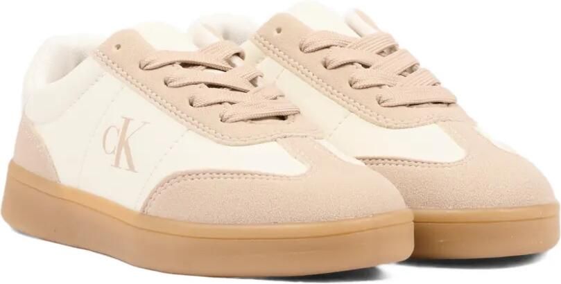 Calvin Klein Kids Sneakers met vlakken Beige