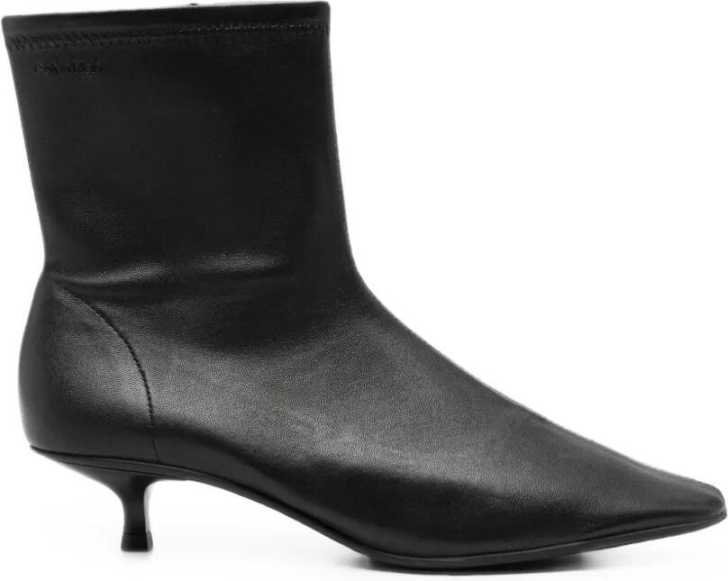 Calvin Klein Laarzen met puntige neus Zwart