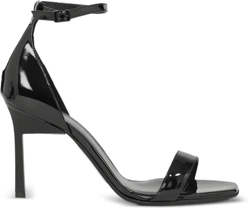 Calvin Klein Lakleren sandalen met naaldhak Zwart