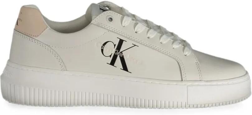 Calvin Klein Lea sneakers met plateauzool Wit