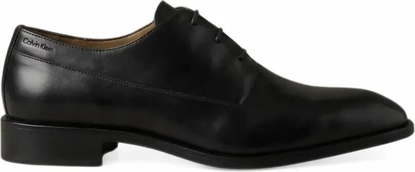 Calvin Klein leather Oxford shoes Zwart