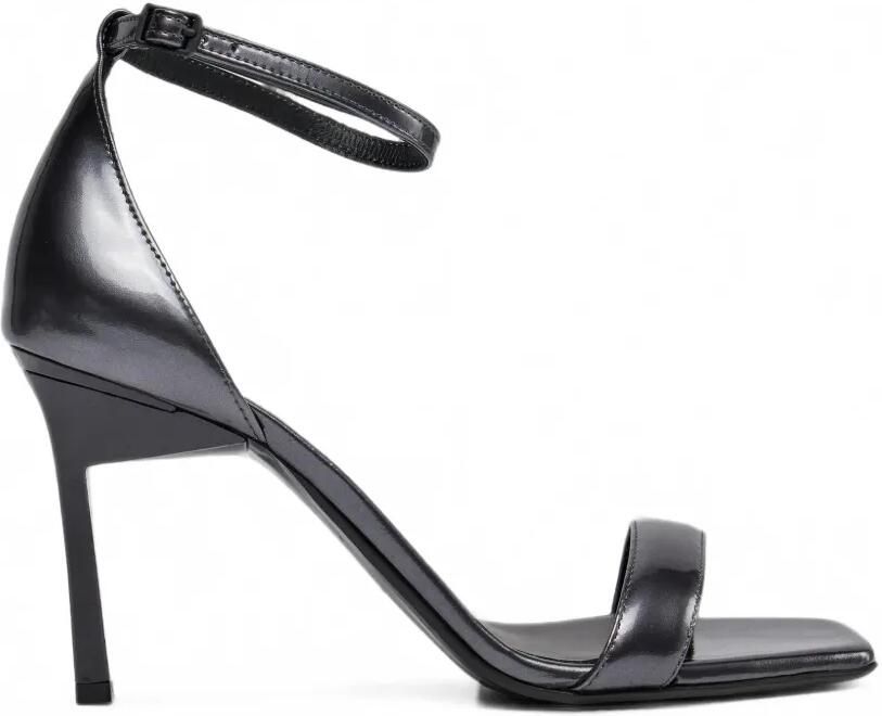 Calvin Klein Leren sandalen Zwart