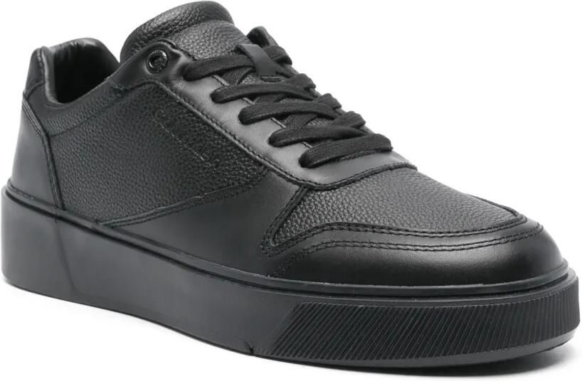 Calvin Klein Leren sneakers Zwart